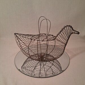Vintage Rustic Egg Basket